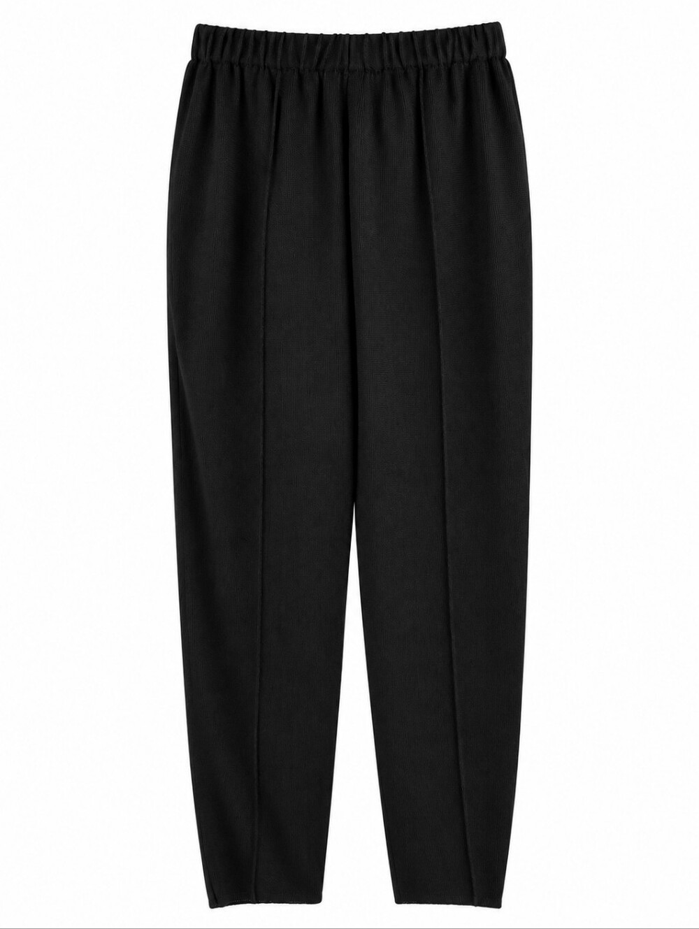 NWT Dylani Knit Wear Black Pull On Pants Women's Sz L Elastic Waist Straight Leg